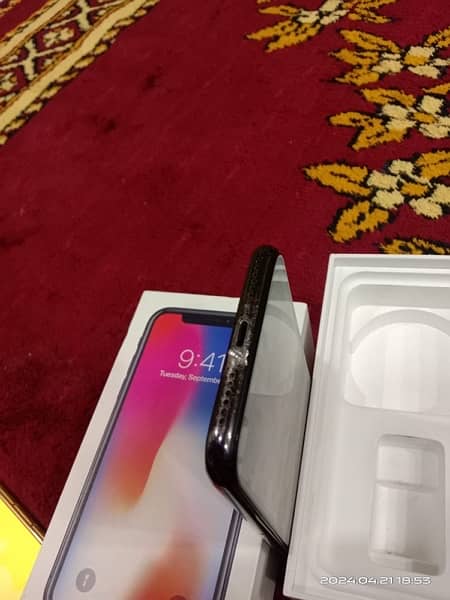 iPhone X PTA Approved 256gb with Box 6