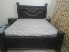 Double Bed king size, with 12" foam Master mattress.