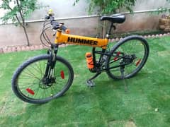 26 inch size | MTB Hummer Mountain Bike | Folding Bicycle with Gears