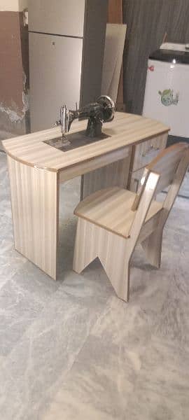 Sweing Machine Table with chair 2