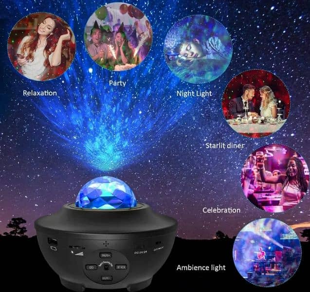 Galaxy Sky Night Projector With Music Bluetooth Speaker 4