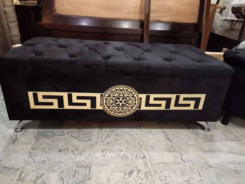 Ottoman Storage Puffy Stool Ottoman Box 1