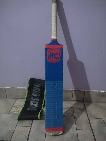 big sixer cricket bat with bat cover free 1