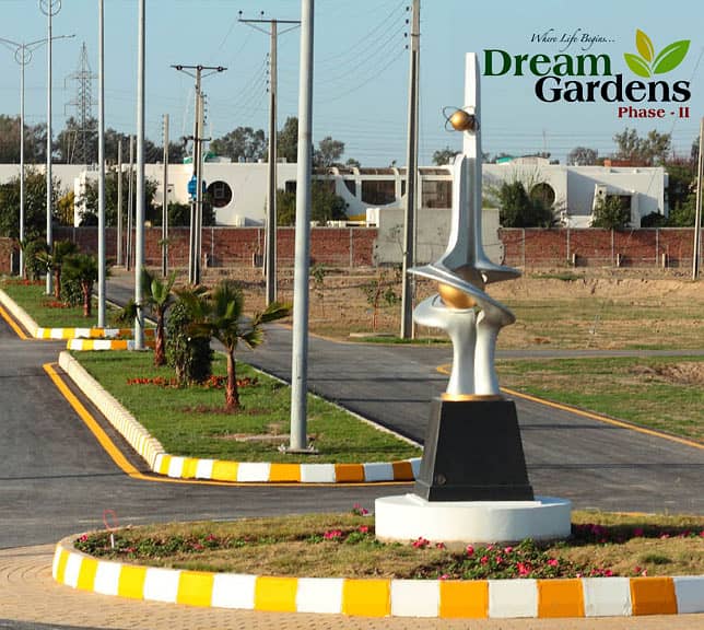 30 Marla Facing Park Plot Available For Sale In Dream Gardens Phase 2 Block J 8