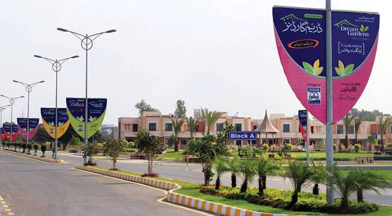 30 Marla Facing Park Plot Available For Sale In Dream Gardens Phase 2 Block J 12