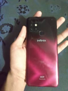 infinix hot 10 amber red 10/9 condition everything original