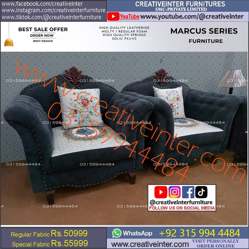 single sofa design office home cafe parlour furniture table chair set 15