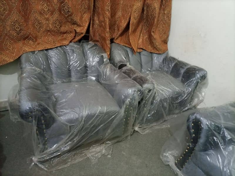 5 Seater Sofa Set With Silk Valvet Fabric In Decent Design 4