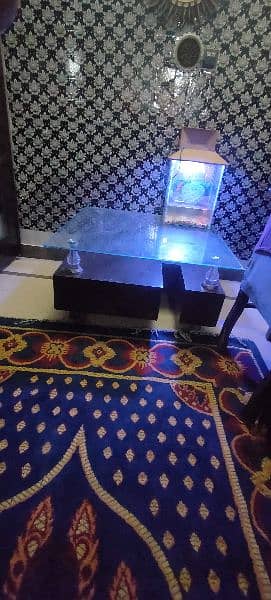 very good condition center table 9mm glass 2