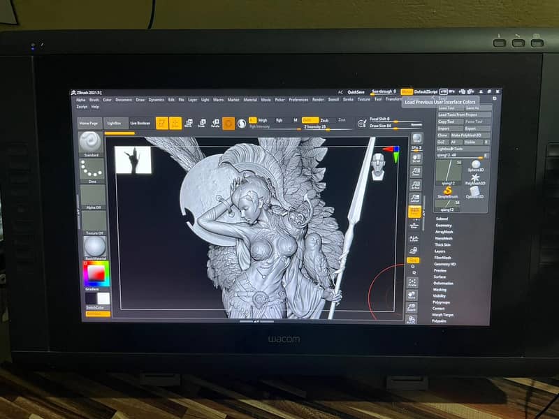 WACOM CINTIQ 22HD 21" DRAWING TABLET | DTK-2200 With Stand 1