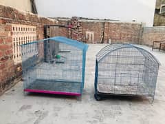 2 cages in good condition …For Sale steel cages for birds. .