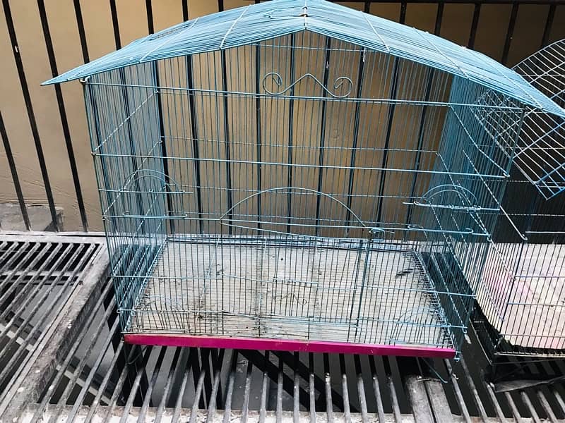 2 cages in good condition …For Sale steel cages for birds. . 4