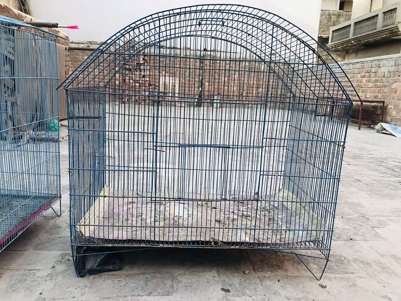 2 cages in good condition …For Sale steel cages for birds. . 7