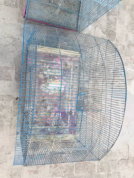 2 cages in good condition …For Sale steel cages for birds. . 8