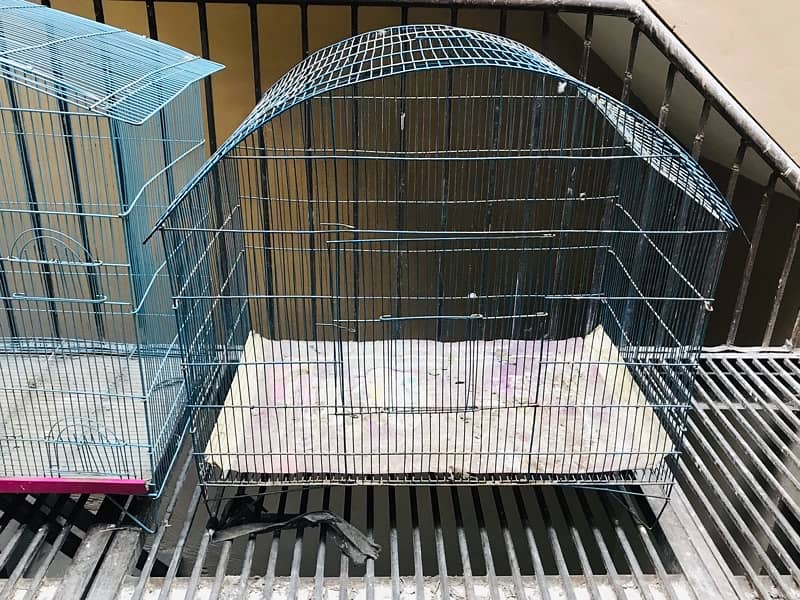 2 cages in good condition …For Sale steel cages for birds. . 9