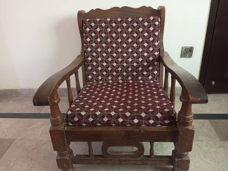 3+1+1 SofaSet + center table | keekar wood Traditional design 2