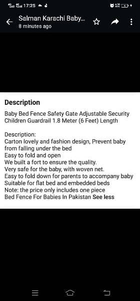 Baby Safety Fence for Bed 4