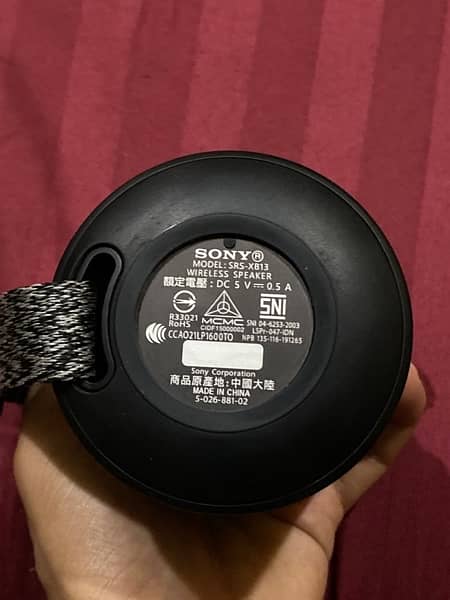 SONY SRS-XB13 Truely Wireless Speaker (Black) 2