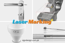 Laser Marking Services on many materials available in Karachi