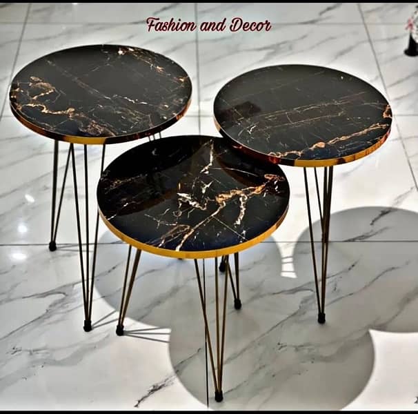 3 pics coffee table steel removable for sale 3