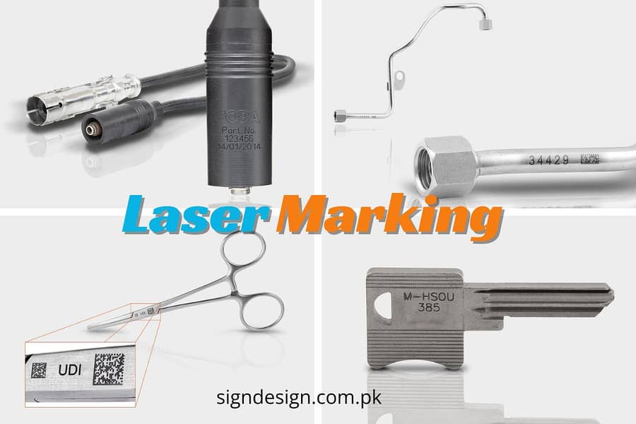 Laser Marking Services on many materials available in Karachi 1