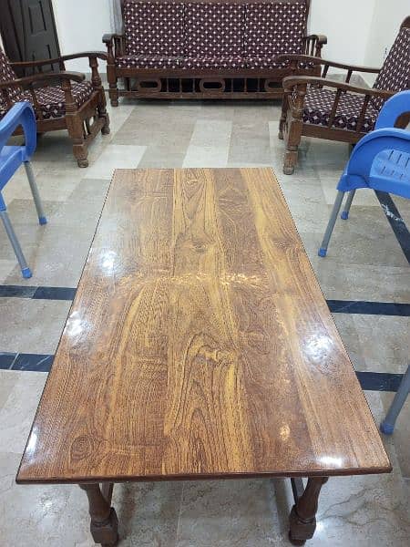 3+1+1 SofaSet + center table + jaye namaz | keekar  Traditional design 17