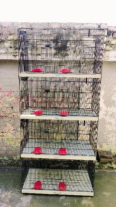 4 portions 3*1.5*1.5 folding cage for sale in almost new condition