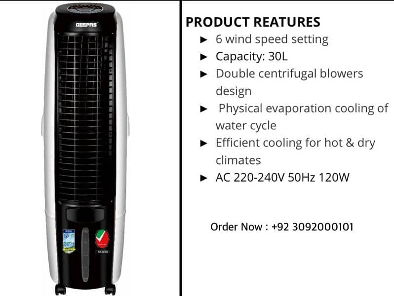 Dubai Chiller Portable Cooler original Geepas Brand Stock 2