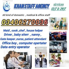 all domestic staff available (0340-6270036)