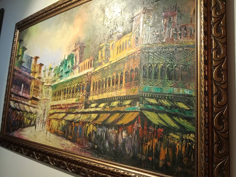 "Lahore Old City: Intricate Knife Artistry, Infused with Vibrant Color 3