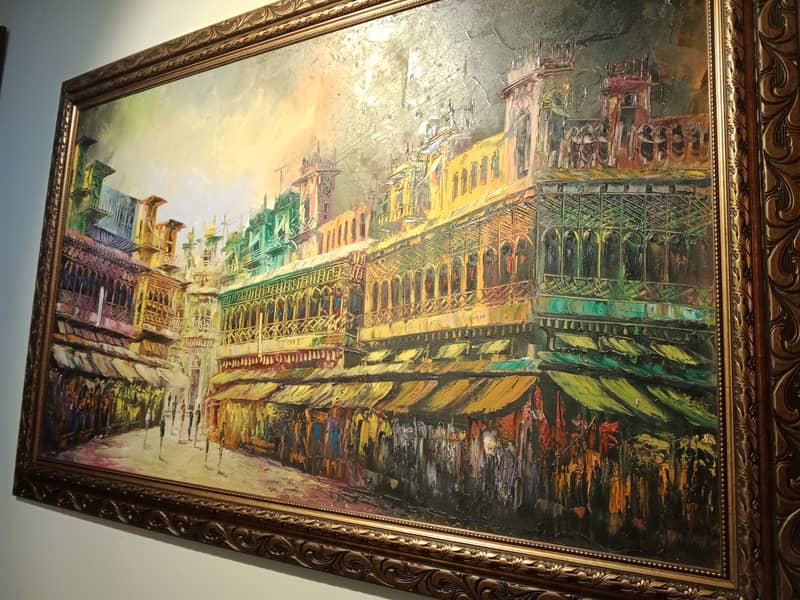 "Lahore Old City: Intricate Knife Artistry, Infused with Vibrant Color 4