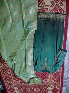 Indian Chiffon dress with banarsi dupatta