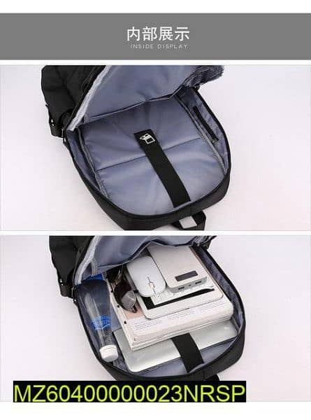Multifunctional Bag For Students With USB And Headphones Port 1