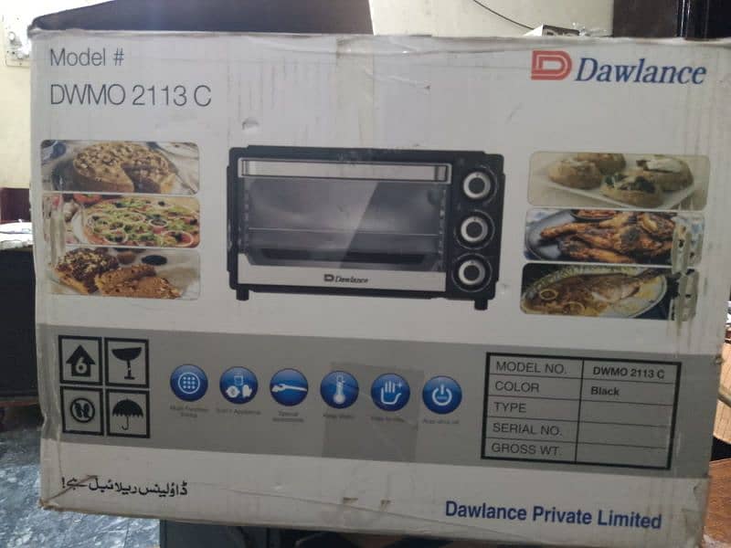 Dawlance Mini Ovens Model # DWMO2113C Colour Balack 2