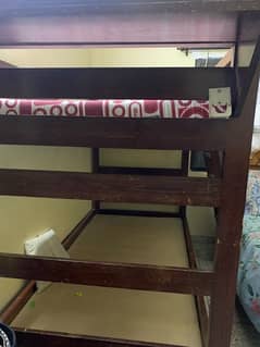 double bed for sale with studying table