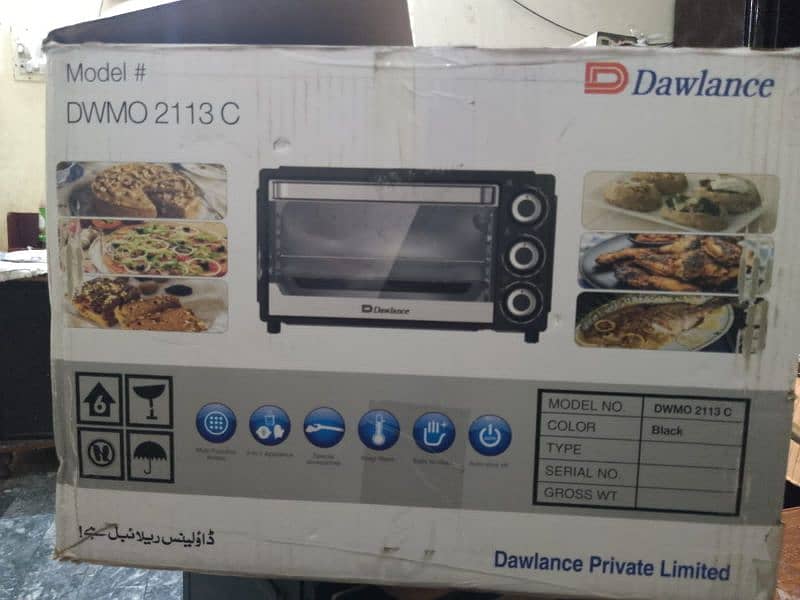 Dawlance Mini Ovens Model # DWMO2113C Colour Balack 7