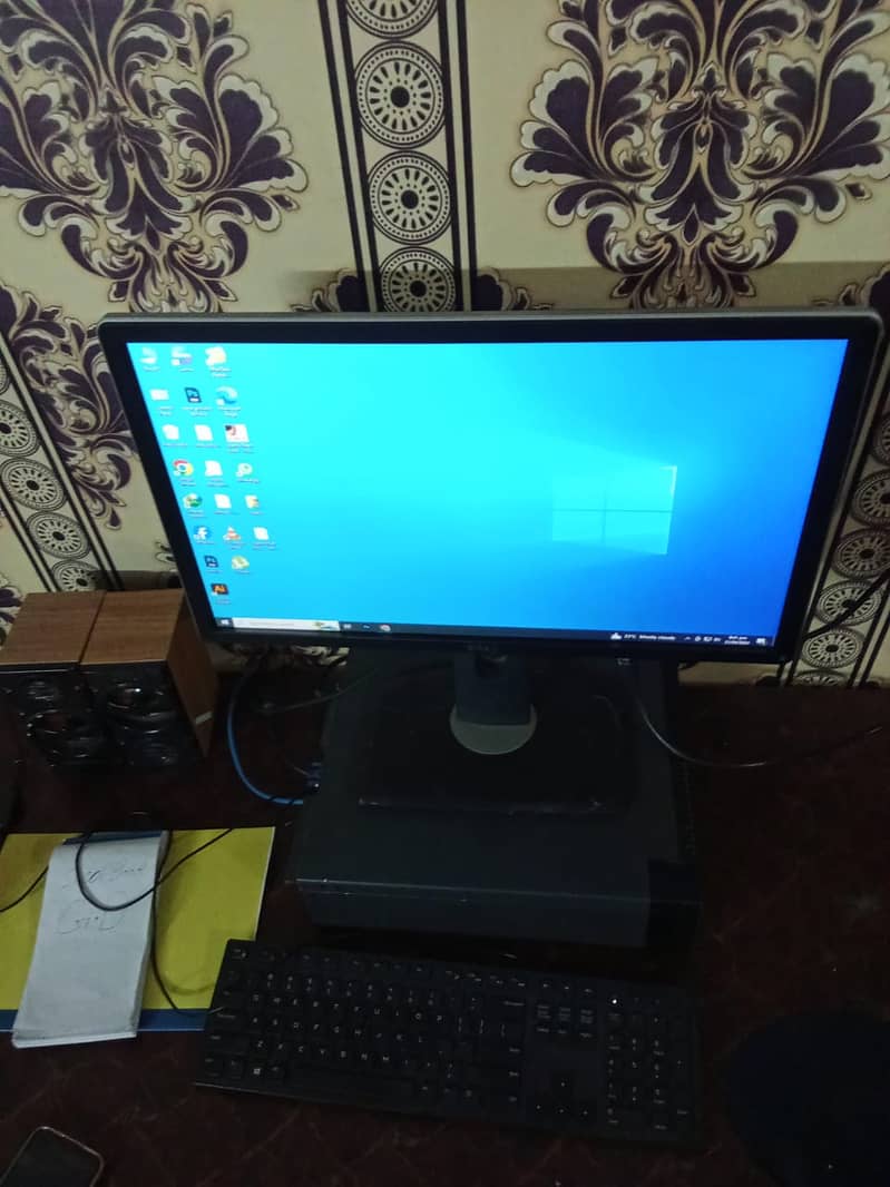 Lenovo core i5 2nd generation desktop  pc and Dell led 22 inch 2