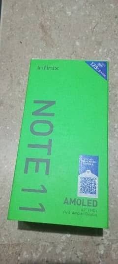 Infinix Note 11  , 4+3/128 gb, Complete Box
