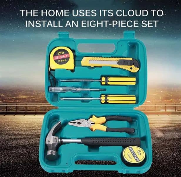 Car clock alarm watch key light multi massag tool kit wrench toolkit 7