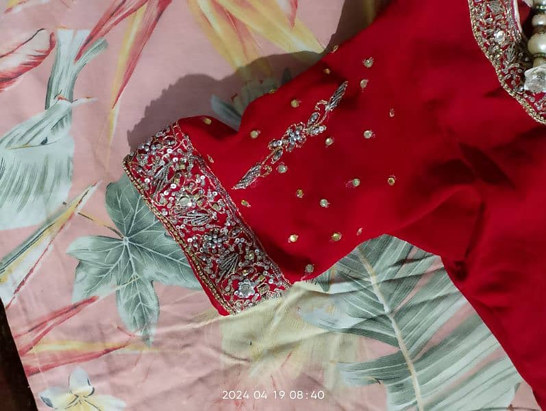 bridal Lehenga Red colour 5