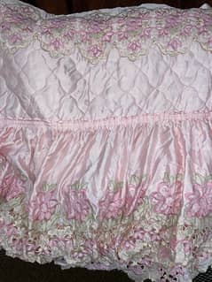 New Pink Silk Bed Sheet