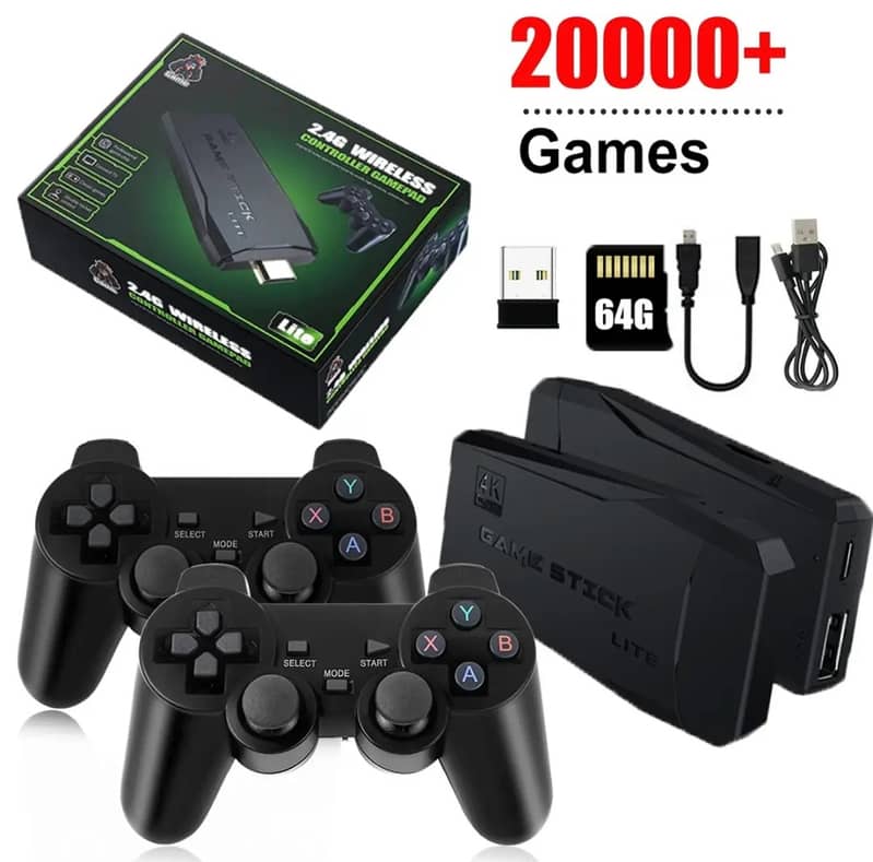 Game Stick 4K Lite - 20000 games - 64GB - Box Pack 1