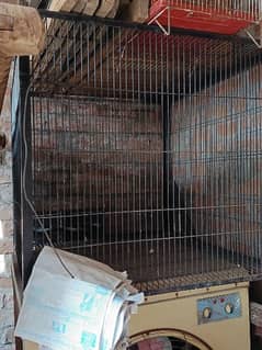 raw parrot cage hai full big size  2 cage hain big size ky