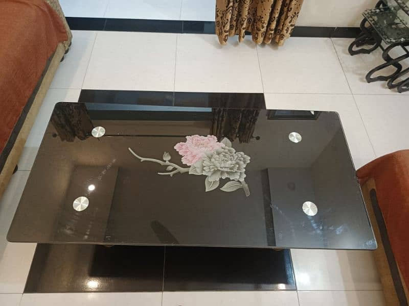 mirror center table and small 3 tables 0