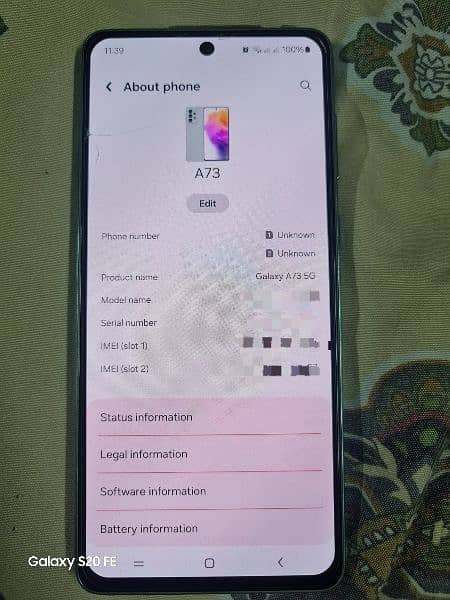 Samsung A73 5G PTA Approved 256Gb 10/10 Condition 4