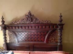 Chinot Bed and side table ,Almari, Dressing, Diwaan (Four peace )