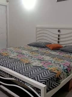King side bed available with mattress. 0