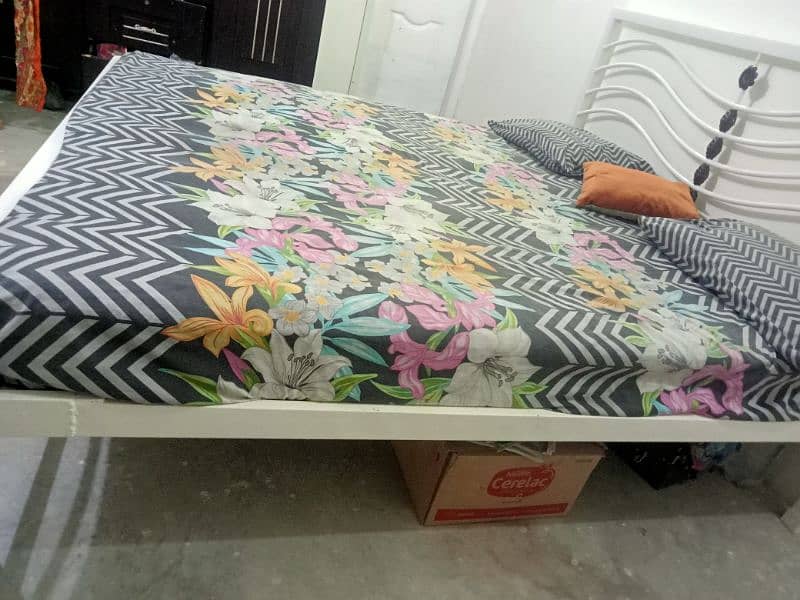 King side bed available with mattress. 4