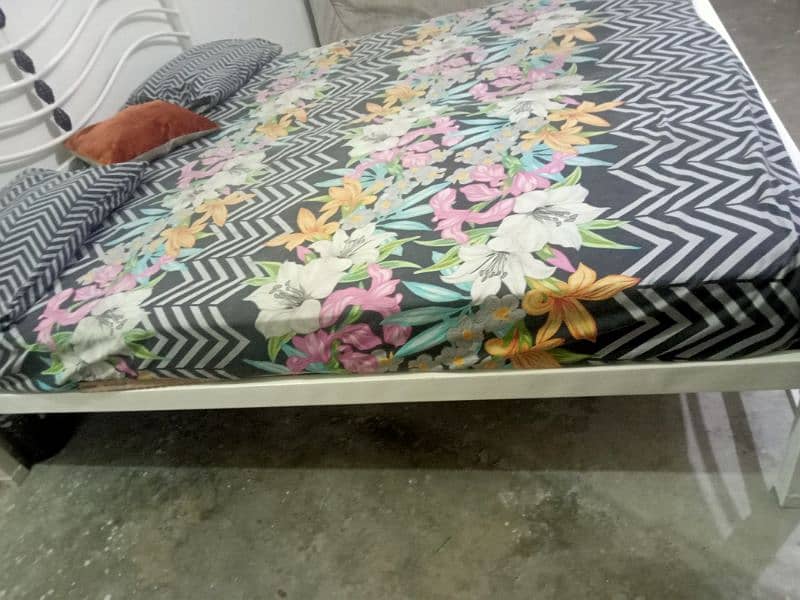 King side bed available with mattress. 5