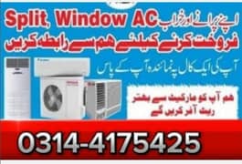 Ac Sale / Ac Purchase / Split Ac / Window Ac / Inverter AC.